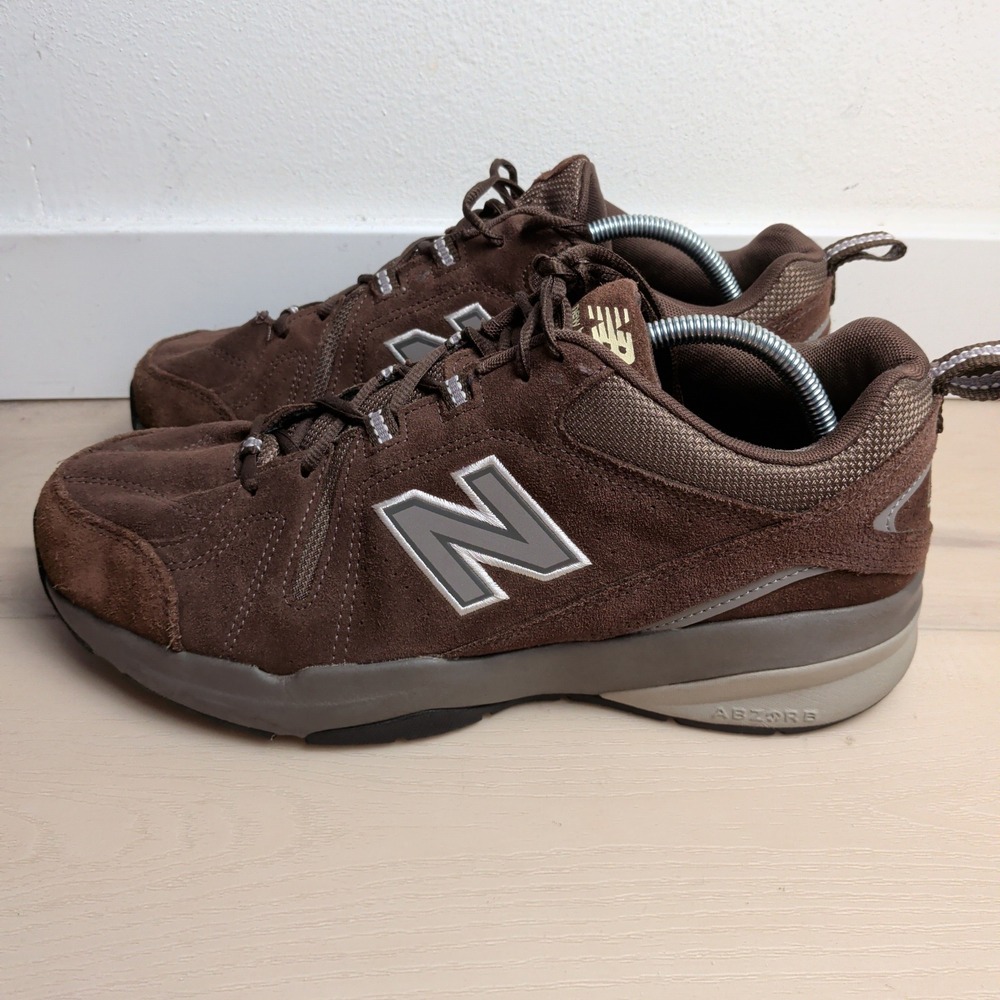 New Balance 608 Chocolate Brown Suede Shoes Sneakers Mens 10.5 2E Wide MX608UB5